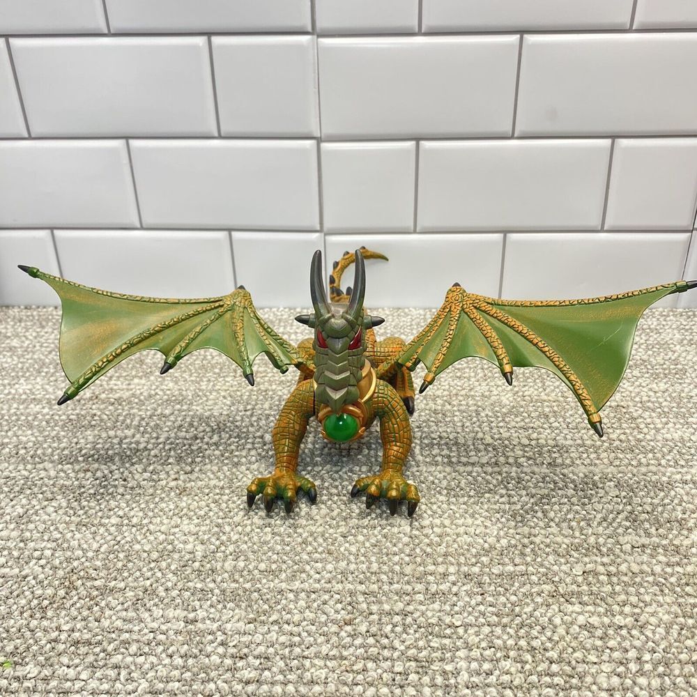 Mega Blox Krystal Wars Dragon W Crystal Green Gold Excellent Cond‎ H18